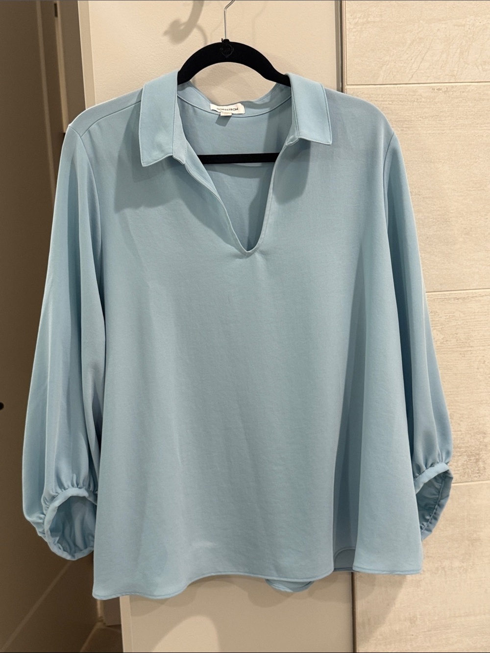 Nordstrom V-Neck Collar Blouse